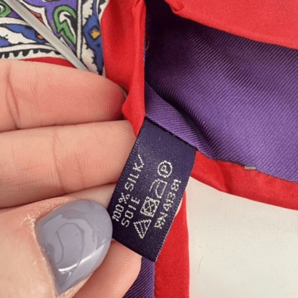 Ralph‎ Lauren Purple Label Tie Mens Red Paisley Silk Made in Italy Luxury Dandy - Picture 5 of 11
